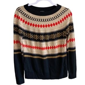 Talbots - Mohair/Wool blend Ferile Print Sweater - SP China